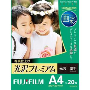 【ケース販売】 フジフィルム 画彩 写真仕上げ光沢プレミアム WPA420PRM × 20 点セット