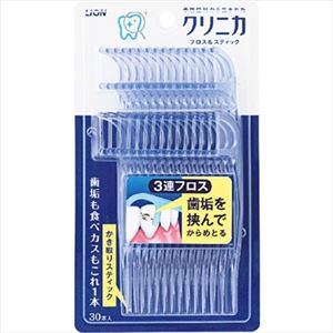 【ケース販売】 ライオン クリニカ フロス＆スティック 30本 × 60 点セット