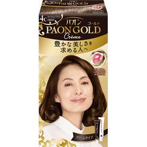 【ケース販売】 シュワルツコフヘンケル パオンゴールド ヘアカラー クリープタイプ 4C キャラメルブラウン × 36 点セット