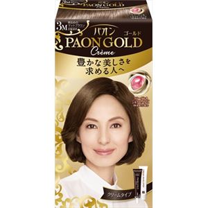 【ケース販売】 シュワルツコフヘンケル パオンゴールド ヘアカラー クリープタイプ 3M 明るめのマットブラウン × 36 点セット