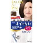 【ケース販売】 ダリヤ サロンドプロ 無香料ヘアカラー 早染めクリーム（白髪用）6【ダークブラウン】 × 36 点セット