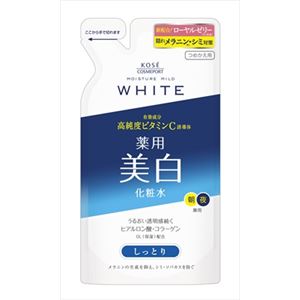 【ケース販売】 コーセーコスメポート モイスチュアマイルドホワイトローションしっとり替160ML × 36 点セット