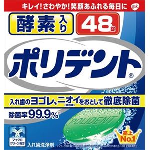 【ケース販売】 グラクソスミスクライン 酵素入りポリデント × 48 点セット