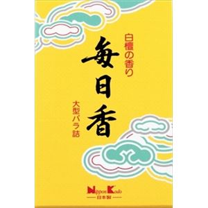 【ケース販売】 日本香堂 毎日香大型バラ × 40 点セット