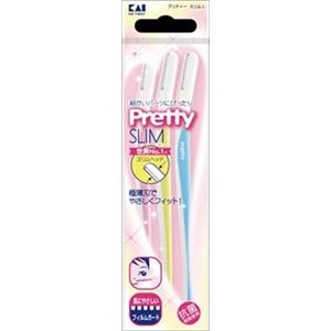 【ケース販売】 貝印 GA0006 Pretty プリティースリムL 3本入 × 200 点セット