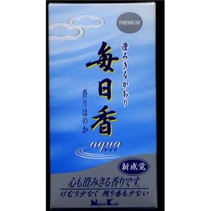 【ケース販売】 日本香堂 毎日香アクア × 60 点セット