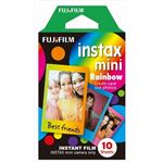 【ケース販売】 フジフィルム チェキフィルム INSTAXレインボー柄10枚 × 60 点セット