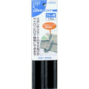 【ケース販売】 クロバー CL77572 すそあげテープ 黒 × 500 点セット