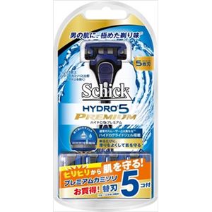 【ケース販売】 シック（Schick） ハイドロ5プレミアムコンボパック（替刃5コ付） × 60 点セット