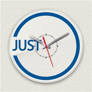壁掛け時計/デザインクロック 【JUST】 直径30cm アクリル素材 『MYCLO』 〔インテリア雑貨 贈り物 什器〕 商品写真