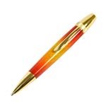 日本製 Air Brush Wood Pen サンバースト ボールペン(ギター塗装)【パーカータイプ/芯：0.7mm】桜/チェリーウッド