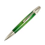 日本製 Air Brush Wood Pen キャンディカラー ボールペン(ギター塗装)【パーカータイプ/芯：0.7mm】Green/カーリーメイプル