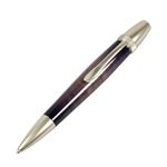 日本製 Air Brush Wood Pen キャンディカラー ボールペン(ギター塗装)【パーカータイプ/芯：0.7mm】Purple/カーリーメイプル