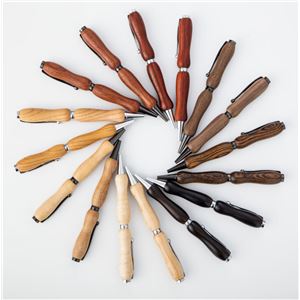 日本製 銘木 ハンドメイドボールペン 8Color Wood Pen【クロスタイプ/芯:0.7mm】欅/けやき 商品写真2