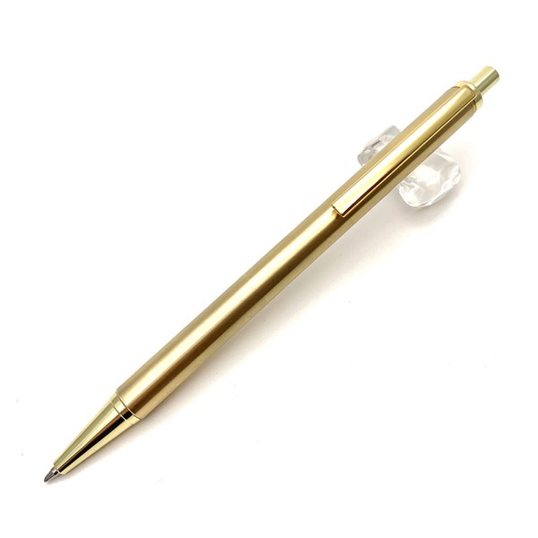 金属 ボールペン/文房具 (真鍮 ゴールドカラー) 日本製 0.7mm 文具 オフィス用品 ステーショナリー『Metal Pen』 b04