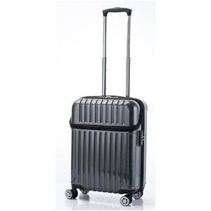 トップオープン スーツケース/キャリーバッグ 【ブラックカーボン】機内持ち込みサイズ 33L 『アクタス トップス』
