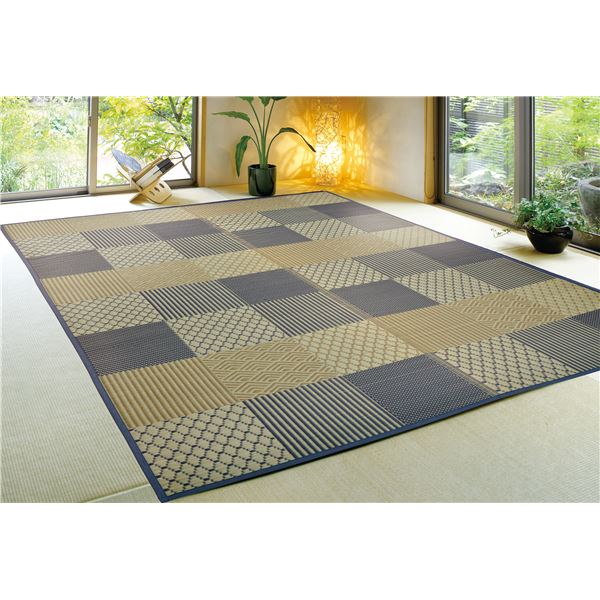 【商品名】 い草 ラグマット 絨毯 約176×230cm ブラック 抗カビ 消臭 抗菌 い草ラグ 裏貼り 穂まれ リビング ダイニング 【ジャンル・特徴】 ラグマット 絨毯 フロアマット ラグカーペッ