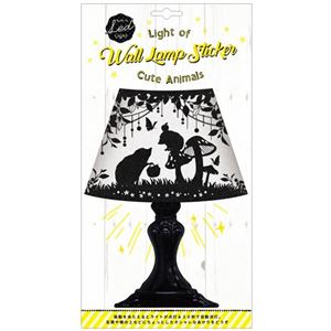 【6個セット】Wall Lamp Sticker （2）ハリネズミ LS-AN-02