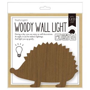 【2個セット】WOODY WALL LIGHT （3）HEDGEHOG TL-WWL-03