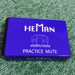 HEMAN バイオリン、ビオラ用消音器　プラクティスミュート　PM-01