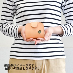 Ritonモレッティレザー二つ折り財布/オリーブ(日本製) Ritonモレッティレザー二つ折り財布/オリーブ(日本製)
