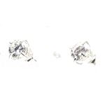 キュービックジルコニア・シルバーピアス・6mm×6mm ZZEU-0233w06x