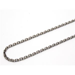 シルバーいぶしあずきチェーン・長さ50cm・幅2.0mm ZZNA060ox-50