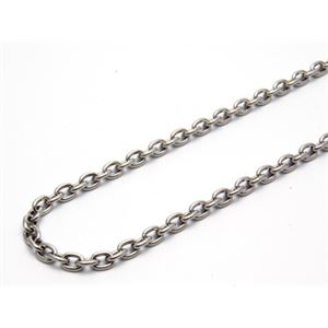 シルバーいぶしあずきチェーン・長さ60cm・幅2.8mm ZZNA080ox-60