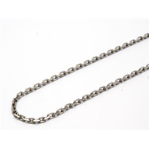 シルバー燻しカットあずきチェーン・40cm・幅2mm ZZNA4C060ox-40