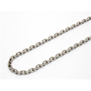 シルバー燻しカットあずきチェーン・40cm・幅2.5m ZZNA4C080ox-40