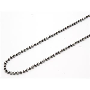 シルバーいぶしボールチェーン・長さ50cm・幅1.5mm ZZNB150ox-50