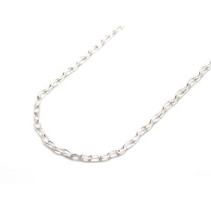 シルバー長あずきチェーン・長さ50cm・幅2.2mm ZZNLA060-50