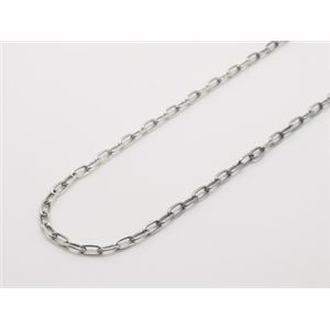 シルバーいぶし長あずきチェーン・長さ60cm・幅3.0m ZZNLA080ox-60