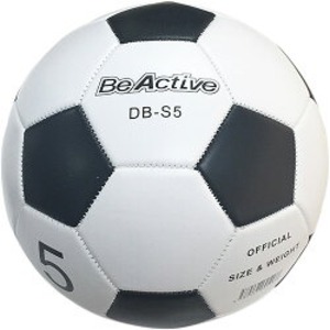 サッカーボール (5号 ホワイト×5黒 亀甲 8個セット) 直径約22cm 重さ420g 合皮/合成皮革 (スポーツ用品 運動用品) b04