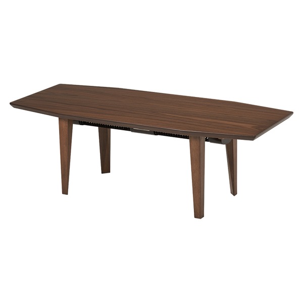 こたつ テーブル 布団レス 八角形 約幅120cm ブラウン 木製 天然木 スリム センターテーブル リビングテーブル 組立品 b04
