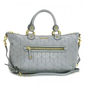 MIUMIU（ミュウミュウ） ショルダーバッグ NAPPA TRAPUNTATA RT0448 F0591 ライトブルー H25×W45×D13 - 拡大画像