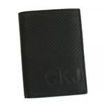 カルバンクライン 二つ折り財布（小銭入れ付） CALVIN KLEIN JEANS CDF104 999 ブラック H12.5×W9×D2.5