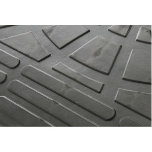 【2個セット】段差スロープ/段差プレート 【幅60cm 高さ5cm用】 ゴム製 衝撃吸収 【2個セット】段差スロープ/段差プレート 【幅60cm 高さ5cm用】 ゴム製 衝撃吸収