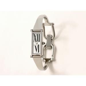 GUCCI(グッチ) レディースウオッチ GQ1500SS WHT Flora/BK Rom R