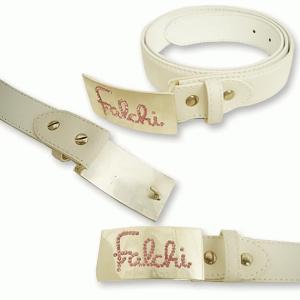 Falchi New York(ファルチニューヨーク) ベルト ホワイト FD-0003-02 - 拡大画像