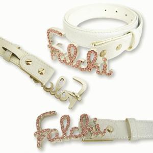 Falchi New York(ファルチニューヨーク) ベルト ホワイト FD-0004-02 - 拡大画像