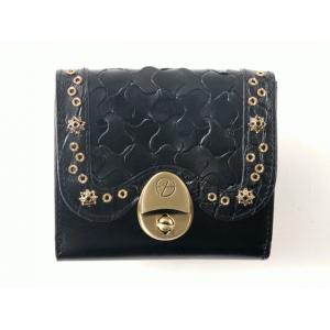 FRANCESCO　BIASIA（フランチェスコ　ビアジア）　Wホック財布　ONF/BLACK - 拡大画像