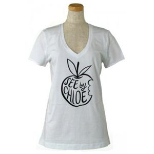 SEE BY CHLOE(シーバイクロエ) レディースTシャツ 4A2203 A00 ホワイト