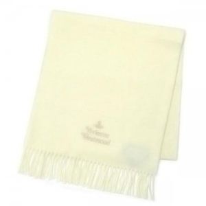 Vivienne Westwood(ヴィヴィアンウエストウッド) マフラー 2 F282 1 アイボリー L180W39