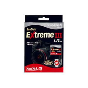 サンディスク ExtremeIII コンパクトフラッシュ 1GB SDCFX3-1024-903 - 拡大画像