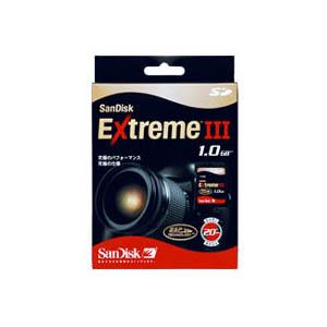 サンディスク ExtremeIII SDメモリーカード  1GB SDSDX3-1024-903 - 拡大画像