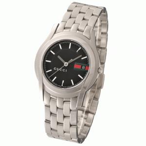 【GUCCI：グッチ】YA055312 5500M メンズウォッチ（ブラックGRG文字盤） - 拡大画像