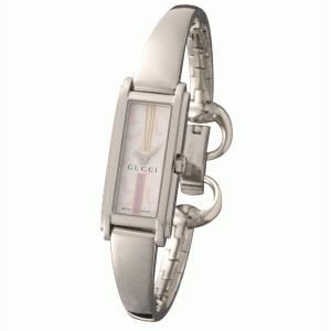 【GUCCI:グッチ】YA109503 109 レディースウォッチ(ホワイト ピンクブーツ柄文字盤) - 拡大画像