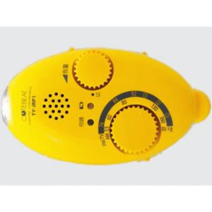 東芝ＬＥトレーディング　充電ラジオ　ＣＵＴＥＢＥＡＴ　TY-JRP1(Y) - 拡大画像