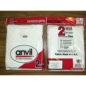 アンビル2PパックTシャツ白2XLサイズ - 拡大画像